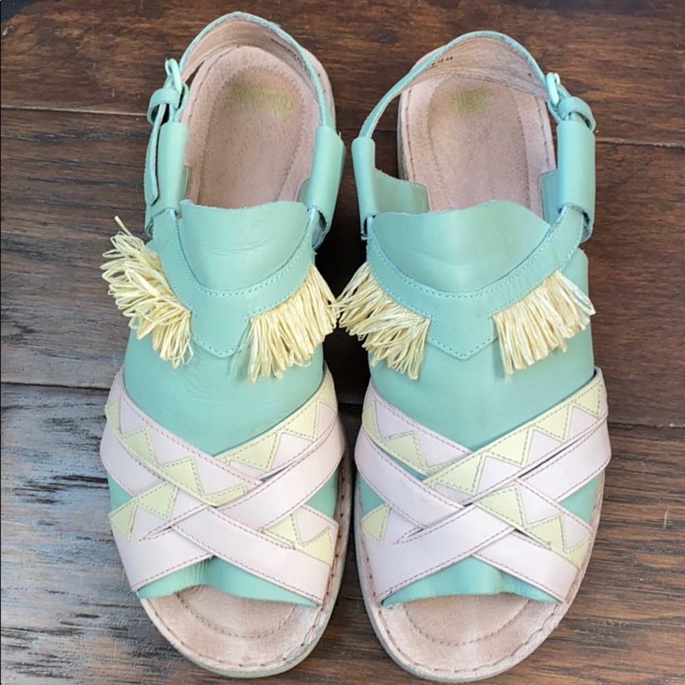 Camper Twins Leather Sandals